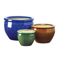 Jeweled-Tone Flower Pot Trio